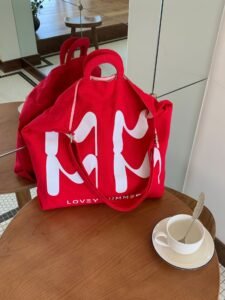 New one-shoulder large-capacity hand-to-hand canvas crossbody bag